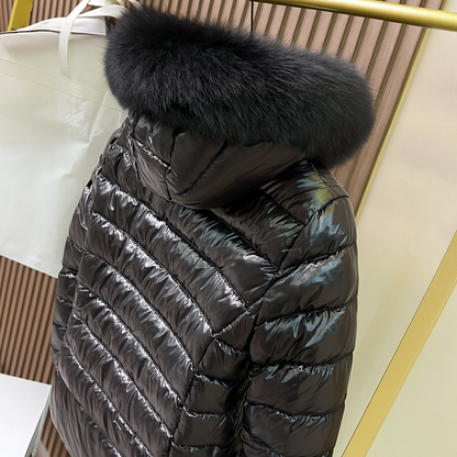 Down Jacket With Fur Hood