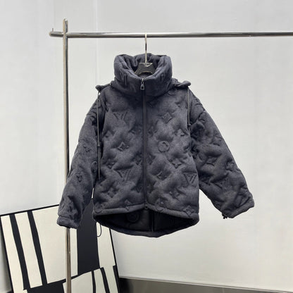 Unisex Textured Puffer Jacket