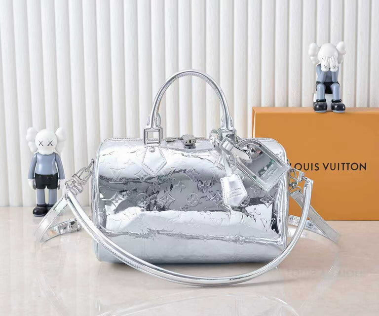 Monogram silver bag