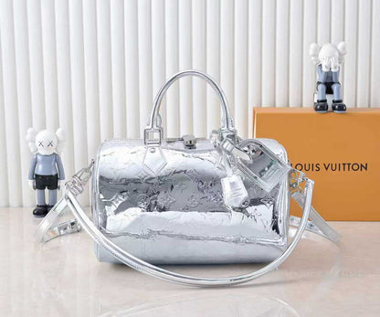 Monogram silver bag