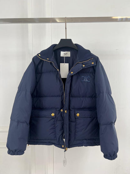 Navy Cel Puffer Jacket