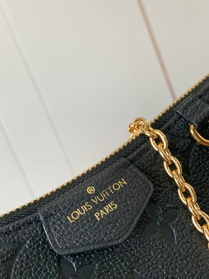 Embossed Leather Shoulder Bag